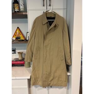 vintage‎ London Fog trench coat, mens 46 Long with alpaca/mohair liner